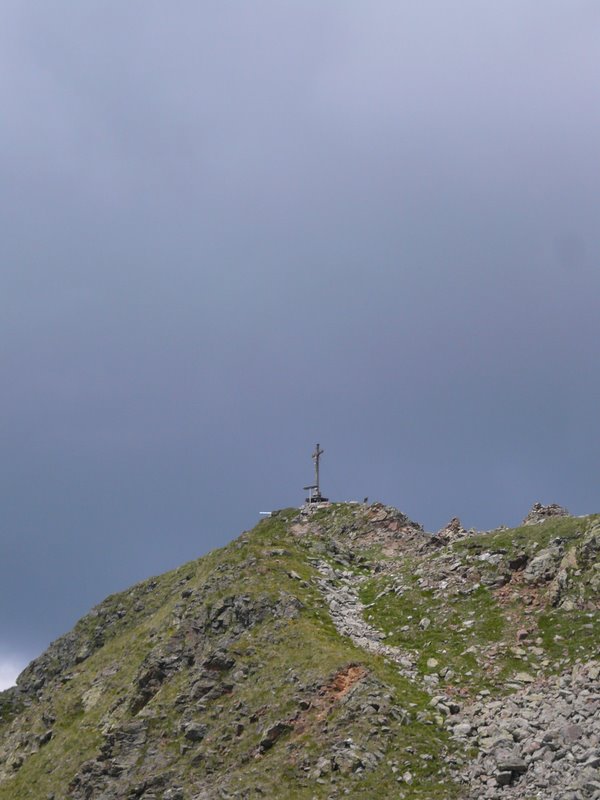Beim Abstieg von der Kassianspitze Blick zurück Beim Abstieg von der Kassianspitze Blick zurück