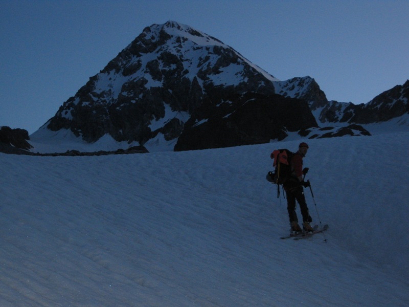 Morgens um 5.00 Uhr Richtung Königsspitze Morgens um 5.00 Uhr Richtung Königsspitze