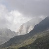 Die Hohe Weiße war fast ständig im Nebel