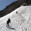Albuin beim Abstieg über den Gletscher